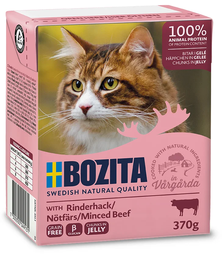 BOZITA CAT NF Häppchen Gelee Rinderhack 370 g