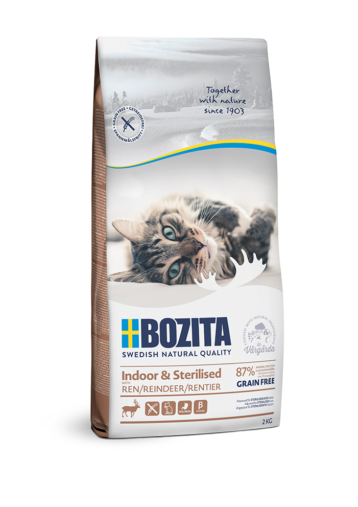 Bozita Cat Adult Indoor&Sterilised Rentier 2 kg