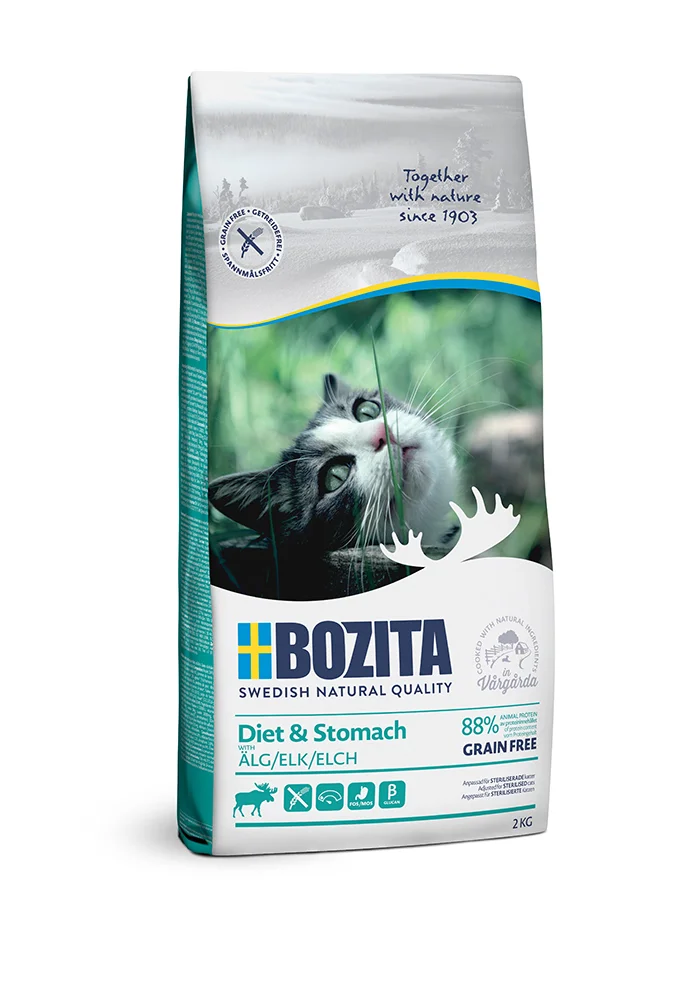 BOZITA CAT TF Diet & Stomach Elch 2 kg