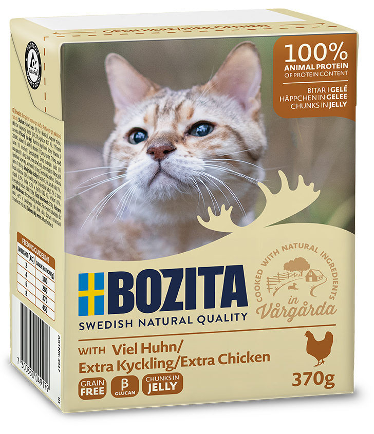 Bozita Cat Häppchen mit viel Huhn in Gelee 370 g