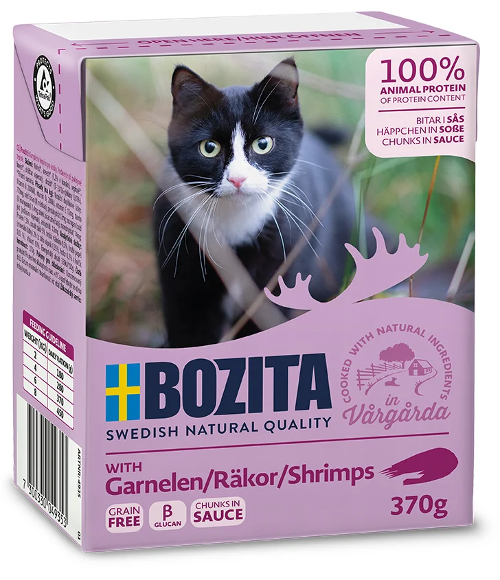 BOZITA CAT NF Häppchen Sosse Garnele 370 g