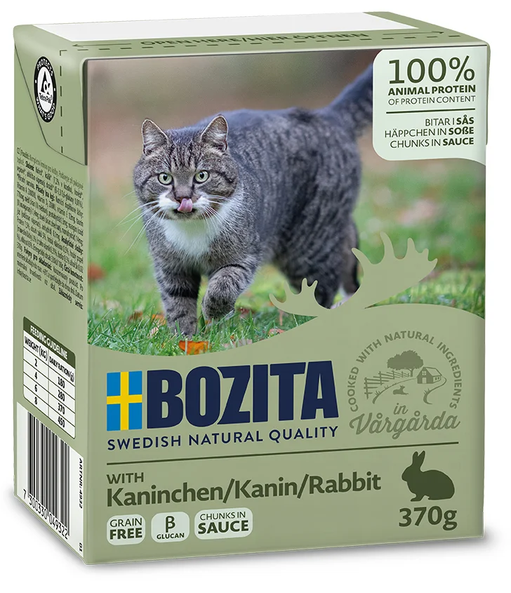 BOZITA CAT NF Häppchen Sosse Kaninchen 370 g
