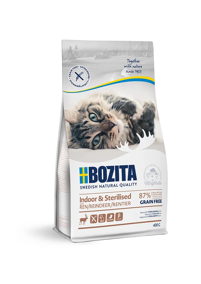 BOZITA CAT TF Indoor & Sterilised Rentier 400 g