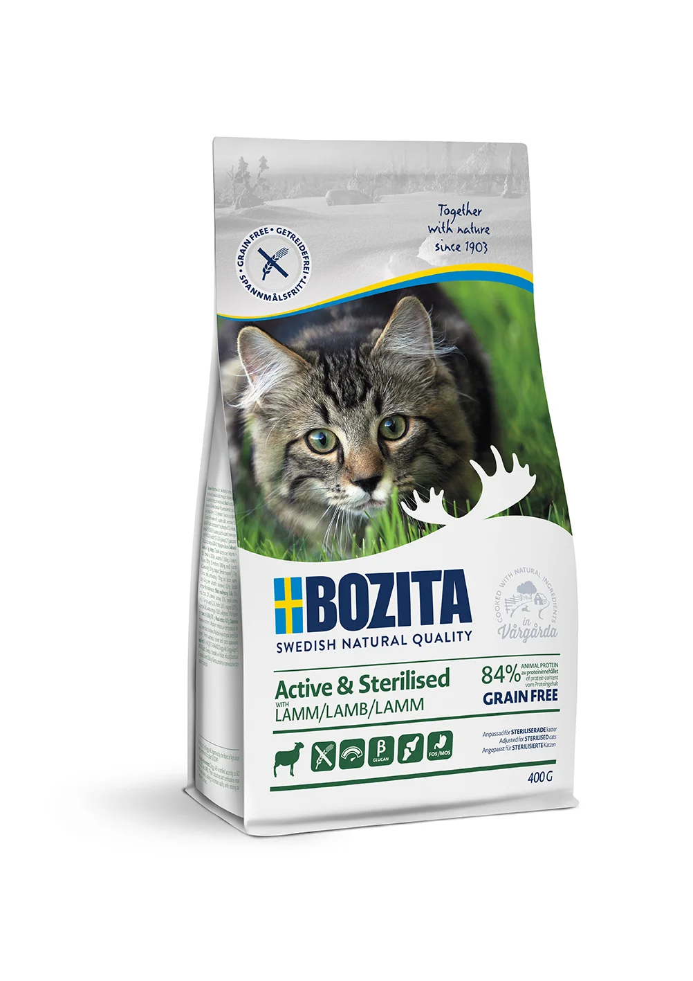 BOZITA CAT TF Active & Sterilised Lamm 400 g