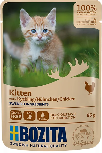 BOZITA CAT NF Kitten Häppchen Sosse Hühnchen 85 g