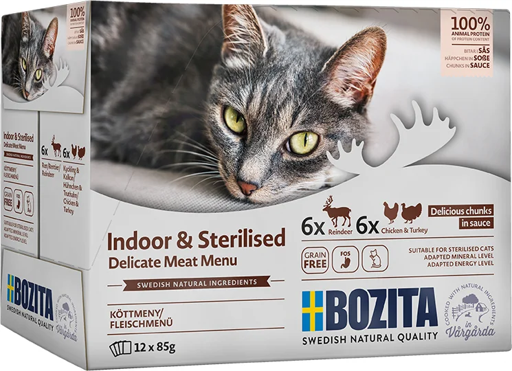 BOZITA CAT NF Steri Häppchen Sosse Multi 12x 85 g