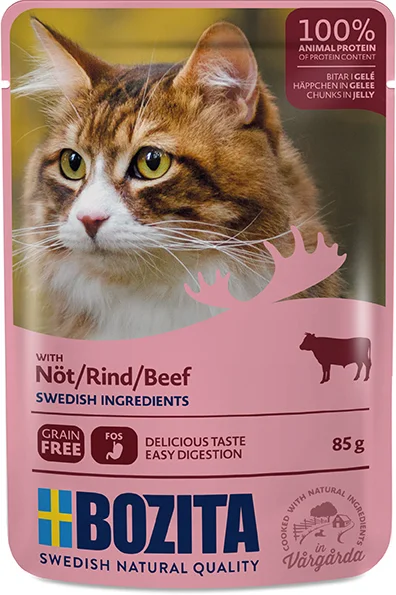 BOZITA CAT NF Häppchen Gelee Rind 85 g