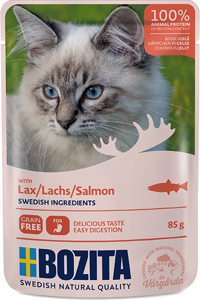 BOZITA CAT NF Häppchen Gelee Lachs 85 g