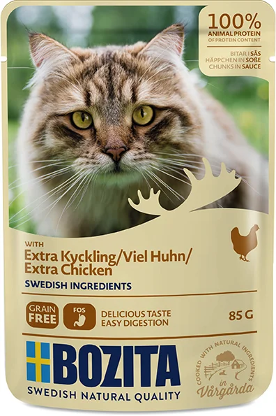 BOZITA CAT NF Häppchen Sosse viel Hühnchen 85 g