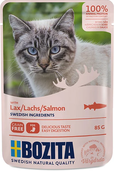 BOZITA CAT NF Häppchen Sosse Lachs 85 g