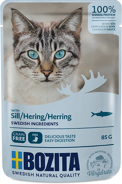 BOZITA CAT NF Häppchen Sosse Hering 85 g