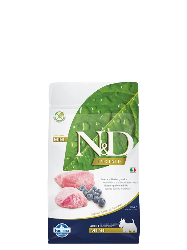 N&D DOG TF PRIME Lamm Heidelbeere mini 800 g