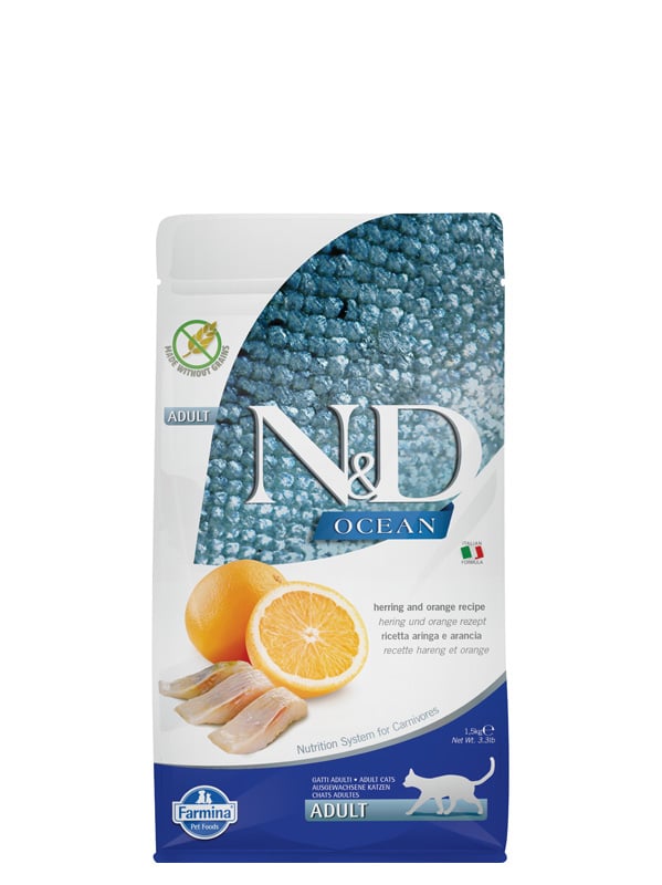 N&D CAT TF OCEAN Hering Orange 1.5 kg