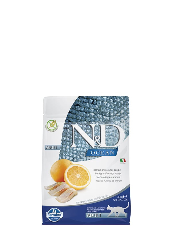 N&D CAT TF OCEAN Hering Orange 300 g