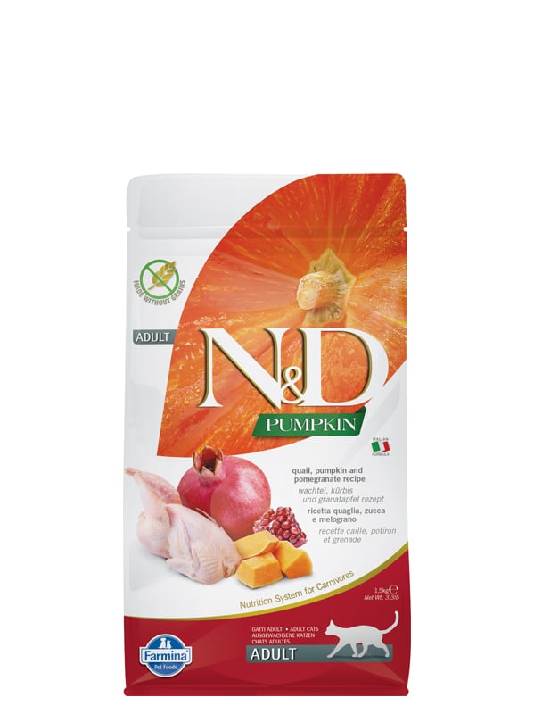 N&D CAT TF PUMPKIN Wachtel Kürbis Granatapfel 1.5