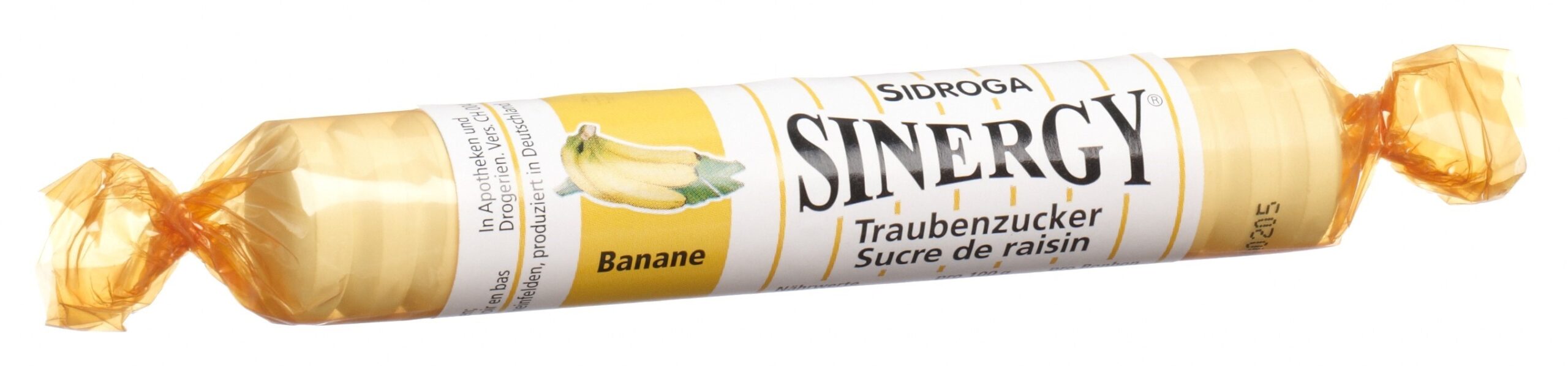 SINERGY Traubenzucker Banane Rolle 40 g