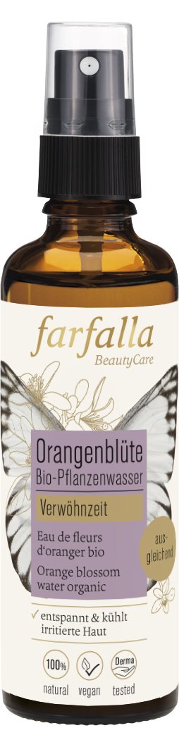 FARFALLA Bio-Pflanzenwasser Orangenblüte Spr 75 ml