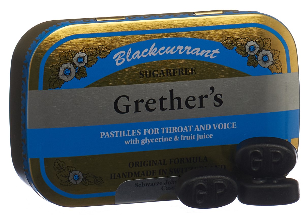 GRETHERS Blackcurrant Past o Z Ds 110 g
