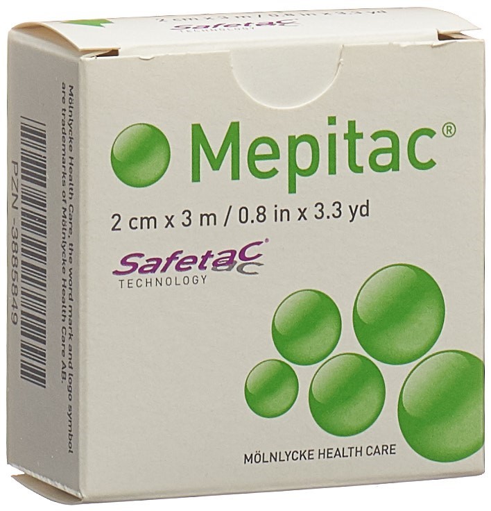 MEPITAC SAFETAC Fixierverband 2cmx3m Silikon