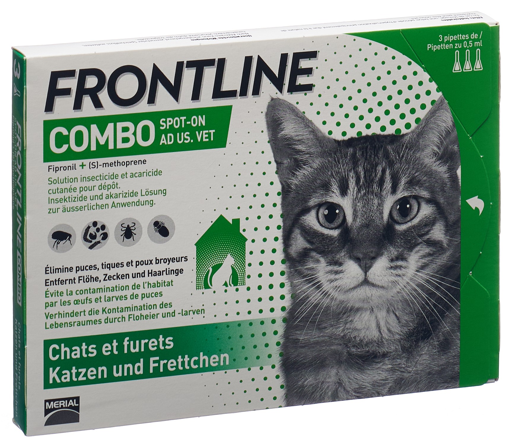 FRONTLINE Combo Spot On Lös Katzen 3 x 0.5 ml