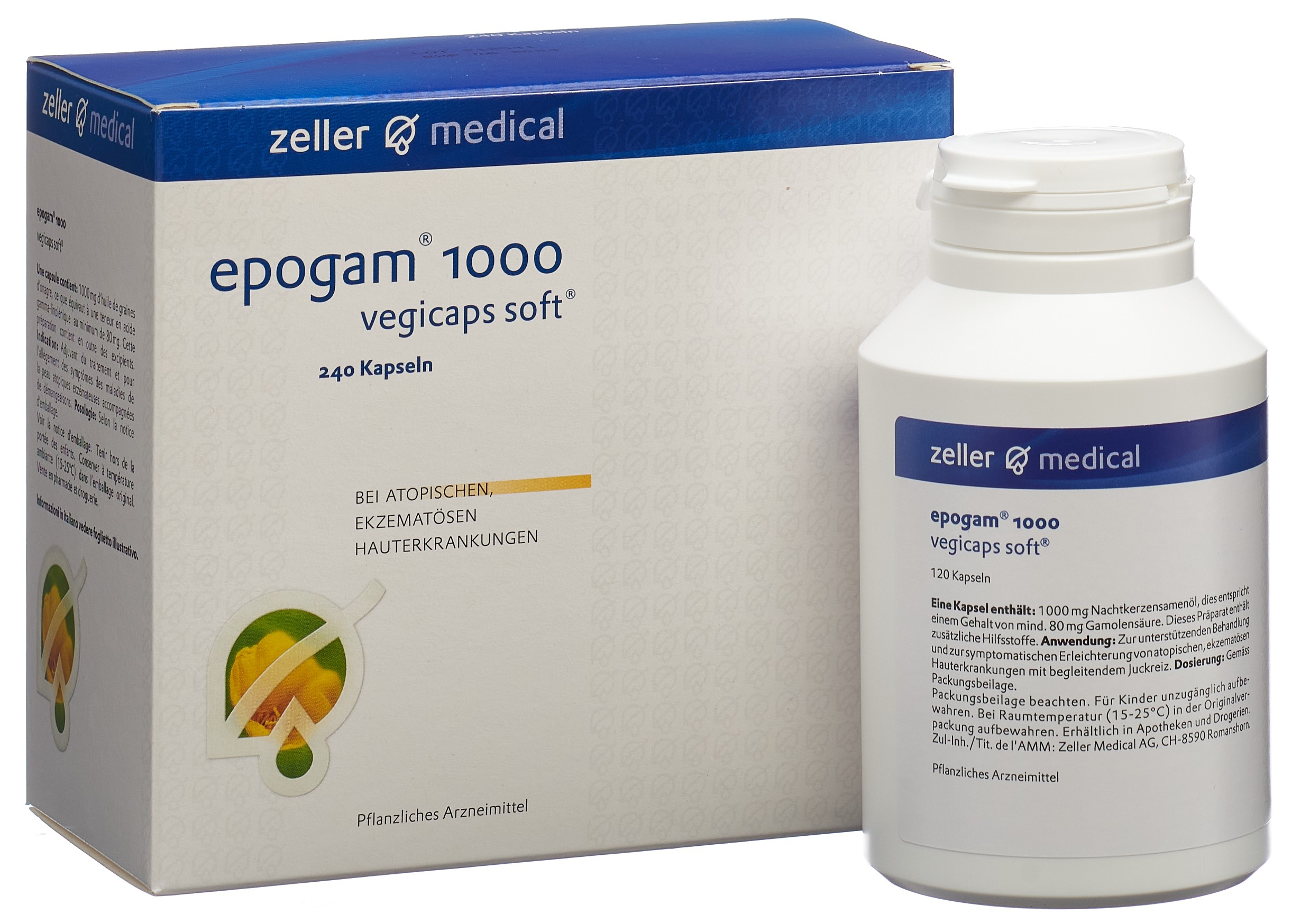 EPOGAM 1000 Vegicaps soft 1000 mg Ds 240 Stk