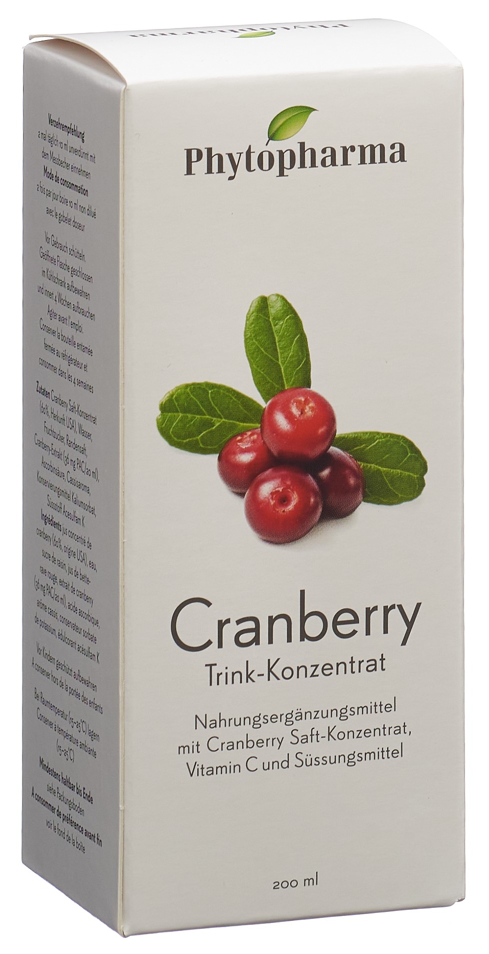PHYTOPHARMA Cranberry Trink-Konzentrat 200 ml