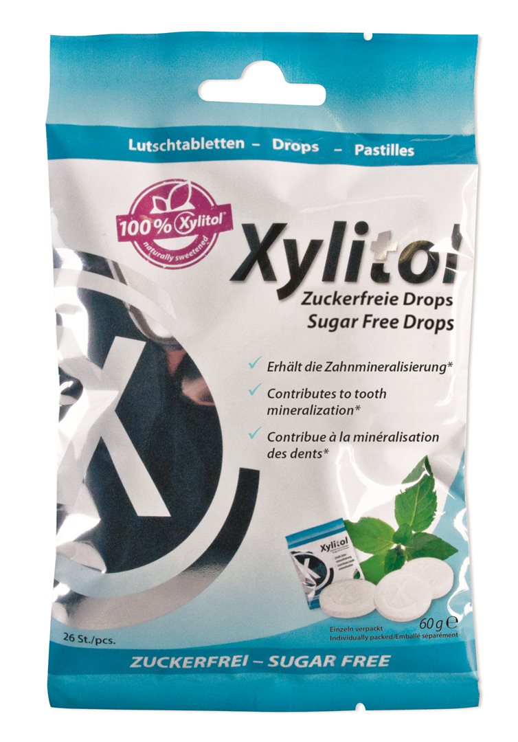 MIRADENT Xylitol Drops Mint 60 g