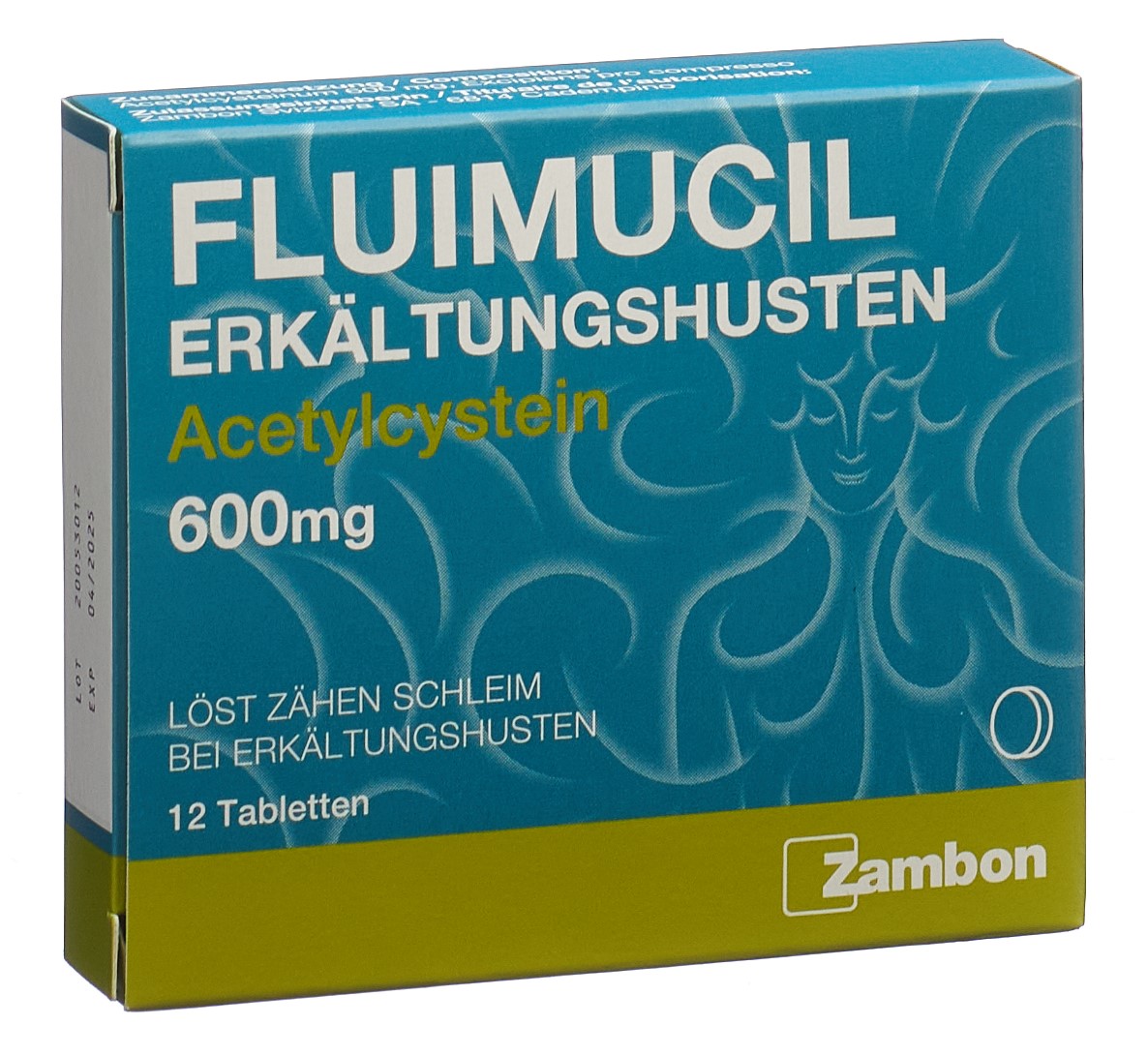 FLUIMUCIL Erkältungshusten Tabl 600 mg 12 Stk