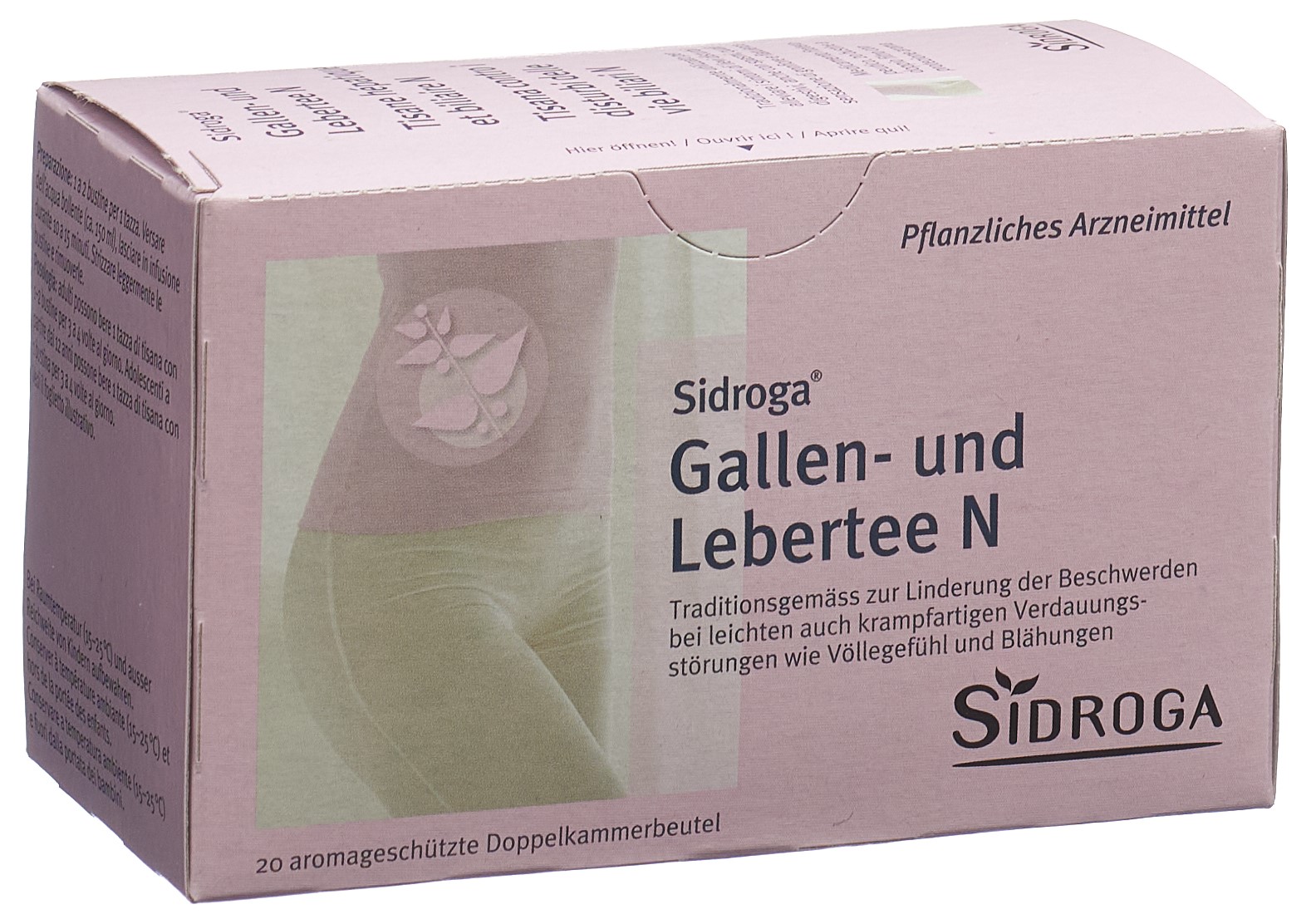 SIDROGA Gallen- und Lebertee N 20 Btl 2 g
