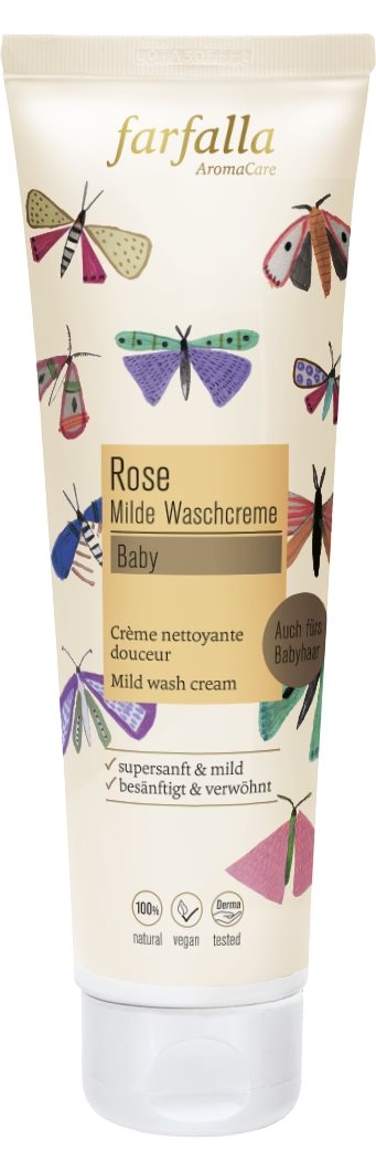 FARFALLA Baby Milde Waschcreme Rose 145 ml