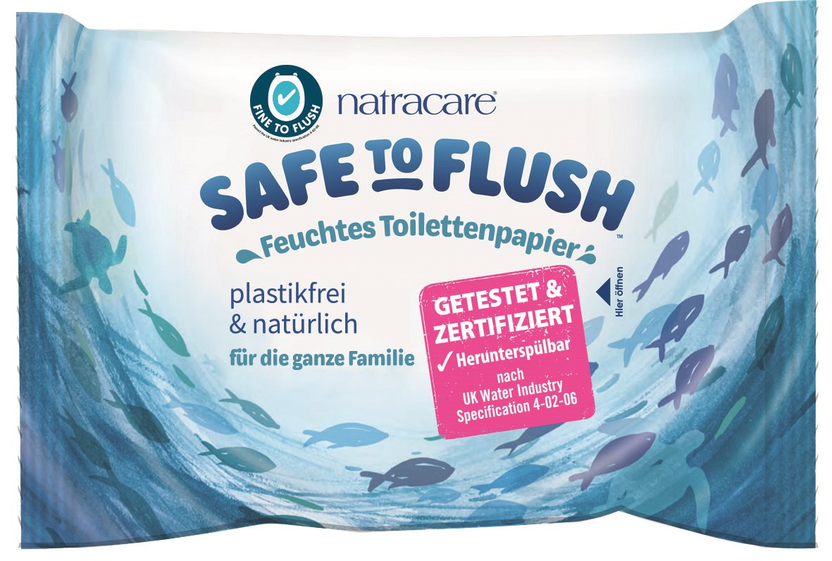 NATRACARE Toilettenpapier feucht Safe Flush 30 Stk
