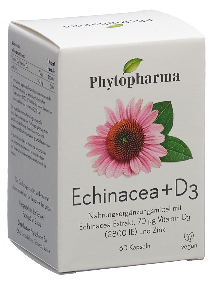 PHYTOPHARMA Echinacea + Vitamin D3 Kaps 60 Stk