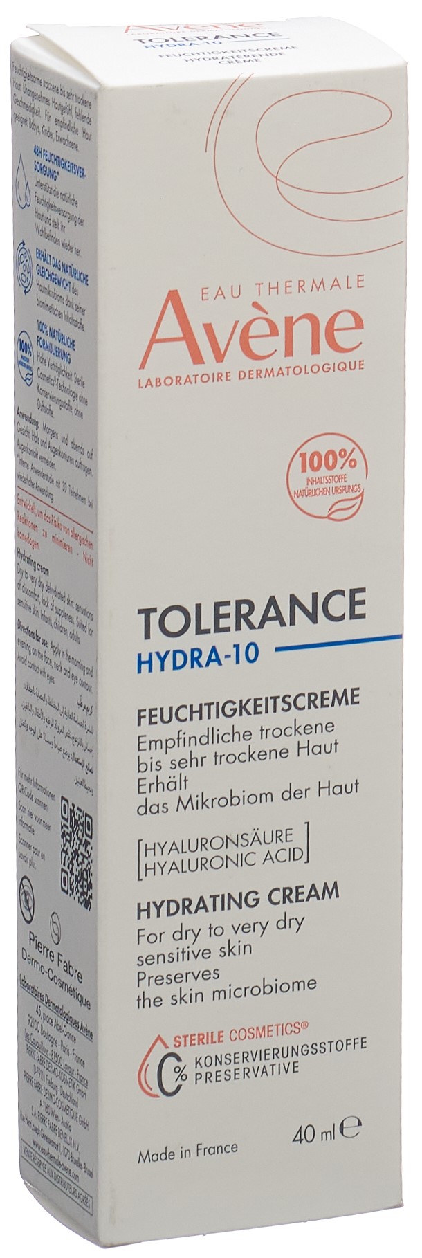 AVENE Tolér Hydra-10 Feuchtigkeitscr Tb 40 ml