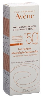 AVENE SUN Mineralische Sonnenmilch SPF 50+ 100 ml