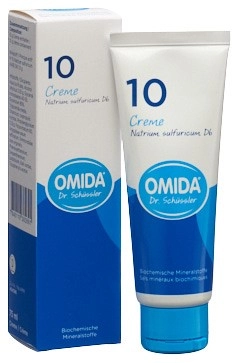 OMIDA SCHÜSSLER Nr10 Nat sulf Creme D 6 Tb 75 ml