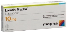 LORATIN Mepha Tabl 10 mg 14 Stk