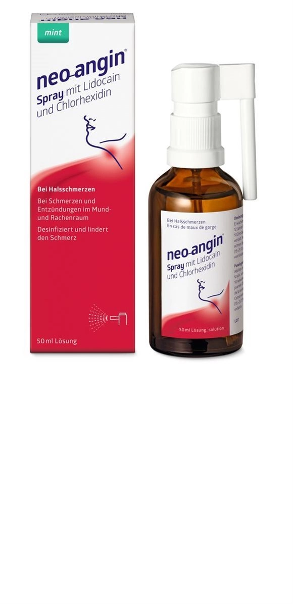 NEO-ANGIN Spray mit Lidocain Chlorhexidin 50 ml