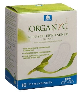 ORGANYC Monatsbinden mit Flügel Mode Flow 10 Stk
