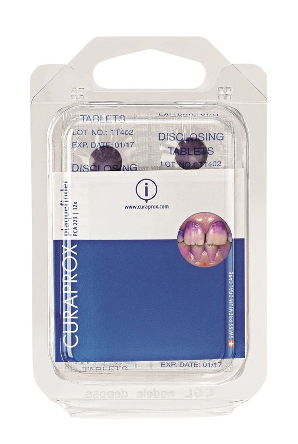 CURAPROX PCA 223 Plaquesearch Anfärbetabl 12 Stk