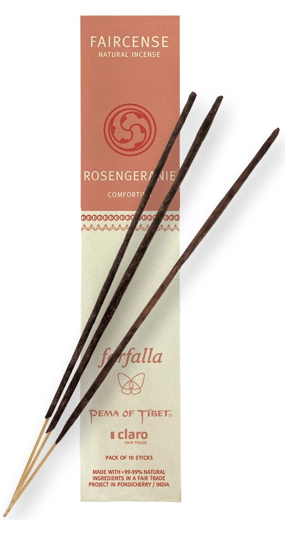 FAIRCENSE Räucherstäbchen Rosengeran/Comfor 10 Stk