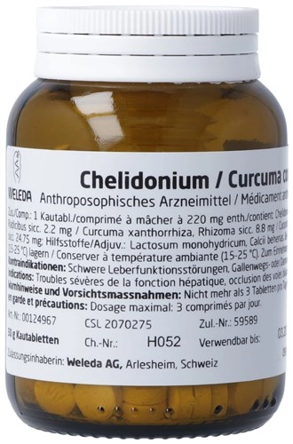 WELEDA Chelidonium/Curcuma comp Kautabl 50 g