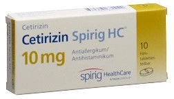 CETIRIZIN Spirig HC Filmtabl 10 mg 10 Stk