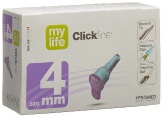 MYLIFE Clickfine Pen Nadeln 4mm 32G 100 Stk