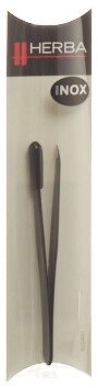 HERBA Pinzette schräg Inox schwarz Logo