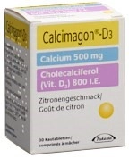 CALCIMAGON D3 Kautabl 500/800 Zitrone 30 Stk