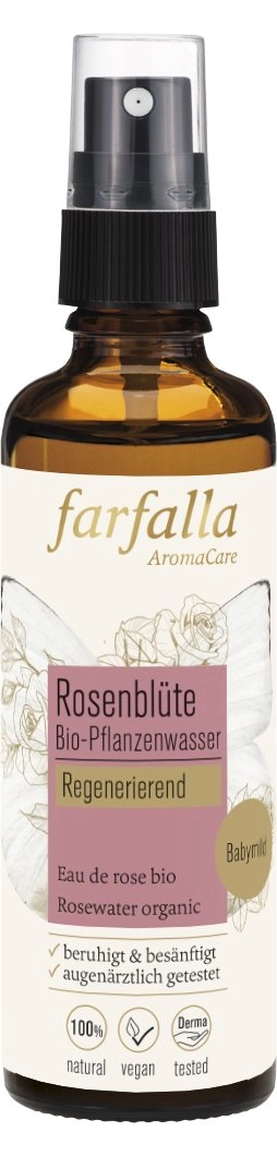 FARFALLA Bio-Pflanzenwasser Rosenblüte Spr 75 ml