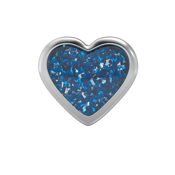 STUDEX 11178 Herz Glitter 7mm 1 Paar
