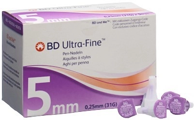 BD ULTRA-FINE Pen Nadel 31G 0.25x5mm 105 Stk