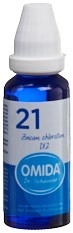 OMIDA SCHÜSSLER Nr21 Zinc chlor Dil D 12 Fl 30 ml