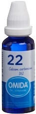 OMIDA SCHÜSSLER Nr22 Calc carb Dil D 12 Fl 30 ml